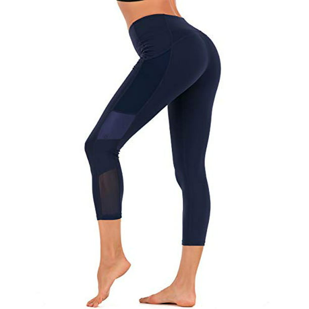 JINSEYUAN Womens high Waist Slimming Yoga Pants Compression Tights Leggings Training Running Pants 